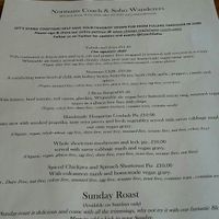 Fully vegan menue in April 2019! at Norman's Coach and Horses in London