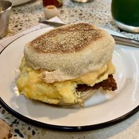 Vegan Breakfast Sandwich (brunch menu)  at Humble Wood Fire Pizza in Gainesville