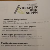 Vorspeisen und Suppen at Alter Wirt in Grünwald in Gruenwald