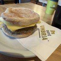 Plant based breakfast sandwich  at Caffè Umbria - Ballard in Seattle