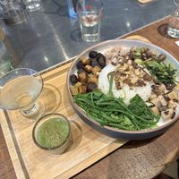 Amazing food with tea soup and kombucha   at Xiao Xiao Place in Taipei