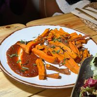 Patatas de boniato  at Pizza Natura in Barcelona