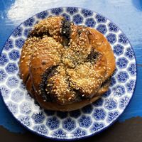 Vegan poppy seed bun  at Bundu in Kaunas