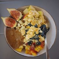 Yogurt with granola at Bundu in Kaunas