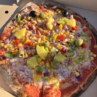 Vegan pizza  at The Strand Cahore in Ballygarrett