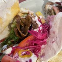 Gyro de seitán  at Buen Confidente in Merida