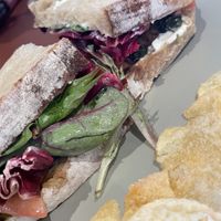 Sándwich de chimichurri  at Buen Confidente in Merida