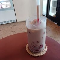 Iced Strawberry Milk at Buen Confidente in Merida