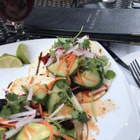 Mock duck tacos at Muddy Waters Bar and Eatery in Minneapolis