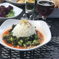 Broccoli appetizer- ask to make it vegan at Muddy Waters Bar and Eatery in Minneapolis