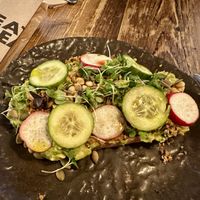 Avocado toastt  at Honest Greens - Chiado in Lisbon