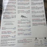 One side of the menu (other side is with the pizzas of which one is vegan)  at beertime in Athens