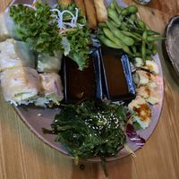 One of the mixed sharer platters   at Umi Vegan in Berlin