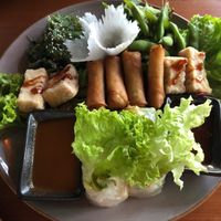 Mixed appetizer plate for 2 at Umi Vegan in Berlin