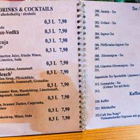 Last pages (of 16) of menu at Umi Vegan at Umi Vegan in Berlin