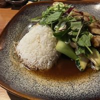Reisgericht mit crispy duck  at Umi Vegan in Berlin