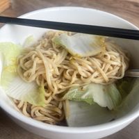 Vegan spicy noodles with cabbage   at Gemini Dumplings & Noodles Restaurant in Koh Tao