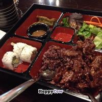 spare ribs bento box at Loving Vegan in Albuquerque