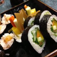 More traditional veg sushi, but still SO good at Loving Vegan in Albuquerque