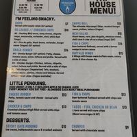 Mene for snacks at Penguin Beer Company in Penguin