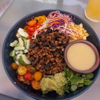 Black bean and farro bowl at Z Cafe in St Croix