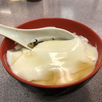 Plain tofu pudding with ginger syrup  at Excellent Tofu & Snacks in Richmond