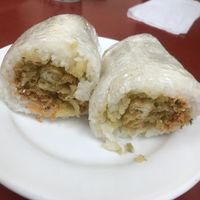 Vegetarian sticky rice roll (not 100% sure if it was vegan tbh but it didn’t taste like it had milk anyway)  at Excellent Tofu & Snacks in Richmond