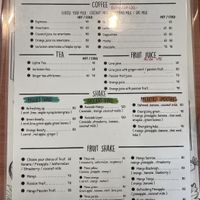 menu  at The Bagel in Koh Samui
