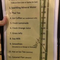 Beverages at Veggie Today in Concord