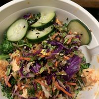 Korean BBQ bowl with tofu!  at Laughing Planet Cafe in Corvallis