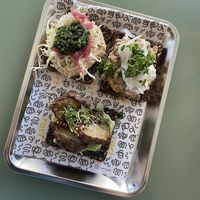 The green combo - Ingrid in Spring (top left), Mushaboom (top right), Okker Gokker Jordskokker (bottom)  at Rørt in Copenhagen