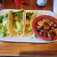 Vegetarian tacos at Ruby Slipper Cafe in Pensacola