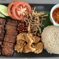 Vegan nasi lemak  at nomVnom Cafe in Johor Bahru