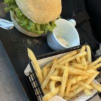 Lions main burger  at nomVnom Cafe in Johor Bahru