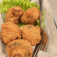 Fried mushrooms at nomVnom Cafe in Johor Bahru