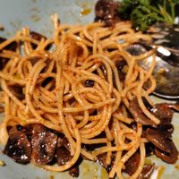 No hint of basil or oregano. Chilli oil coated Pasta at nomVnom Cafe in Johor Bahru