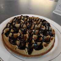 Chocolate Waffle at nomVnom Cafe in Johor Bahru