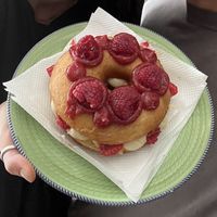 Nothing tops this deluxe bola de berlin ❤️🌱 Thank you Gupi for providing the luxury treats for our stay in Lisbon. They never fail to bring a smile to our faces 😋  at Gupi Vegan Pastry - Pop Up in Lisbon