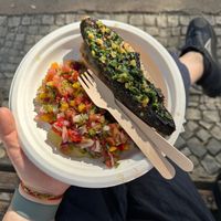 The vegan sardine! at Gupi Vegan Pastry - Pop Up in Lisbon