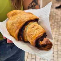Chocolate croissant at Gupi Vegan Pastry - Pop Up in Lisbon