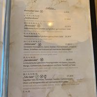 Speisekarte  at Schönwieshütte in Soelden