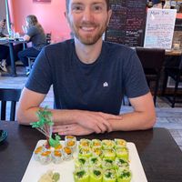 Vegan sushi! at Masago Sushi 35 in Southington