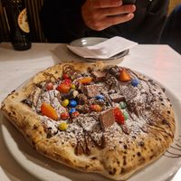 Dessert Pizza (not vegan) at L'artista Pizza in Stuttgart