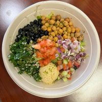 chickpea and black bean salad   at The Halal Shack - SDSU in San Diego