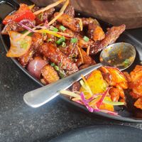 Chilli baby corn at URU Brewpark in Bangalore