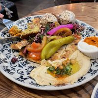 Falafel open wrap   at STN - Comptoir Libanais in Stansted