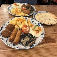 Lebanese vegan breakfast  at STN - Comptoir Libanais in Stansted