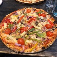 Vegan vegetarian pizza  at Panarottis in Milnerton
