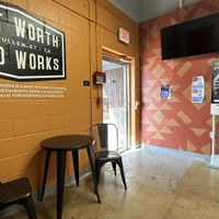 One little table if you’d like to eat in  at K's Vegan Tacos in Fort Worth