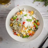 Legumes with rice. at Big Belly in Cluj-napoca